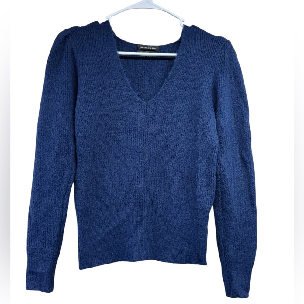 Something Navy Blue Women's Sweater Size Small